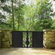 Modern Laser Cut Tree Branch Design Entry Gate | Custom Fabrication Metal Driveway Gate | Made in Canada – Model # 139