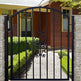 Simplistic Design Fence Metal Garden Gate | Custom Fabrication Metal Side Walk Gate | Made in Canada – Model # 325-Taimco