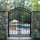 Beautiful Geometric Design Iron Fence Garden Gate| Classic Fabrication Metal Pool Gate | Made in Canada– Model # 409