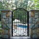 Beautiful Artistic Doodle Design Pool Gate | Modern Fabrication Iron Fence Garden Gate | Made in Canada – Model # 333