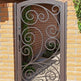 Modern Spiral Vintage Metal Back Yard Gate | Visual Art custom fabrication Metal Yard side Gate| Made in Canada – Model # 868