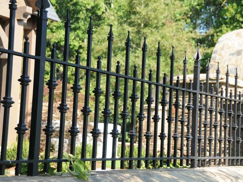 Wrought Iron all Top & Garden Railing - Wrought Iron Fence | Heavy Duty Metal Fence | Made in Canada – Model # FP929