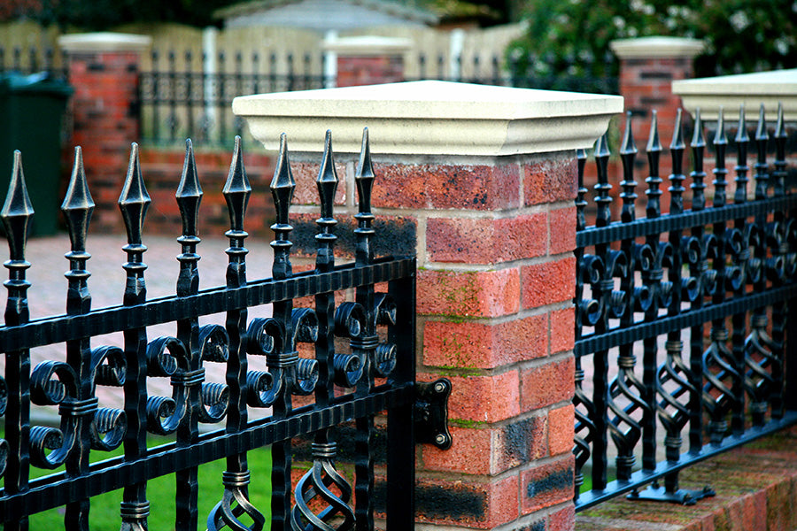 Wrought Iron all Top & Garden Railing - Wrought Iron Fence | Heavy Duty Metal Fence | Made in Canada – Model # FP930