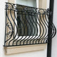 Oval Wrought Iron Balcony Railing Design - Railing Balcony Panels - Simple Style Rail - Made in Canada - Model # DRP981