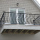 Oval Wrought Iron Balcony Railing Design - Railing Balcony Panels - Simple Style Rail - Made in Canada - Model # DRP983