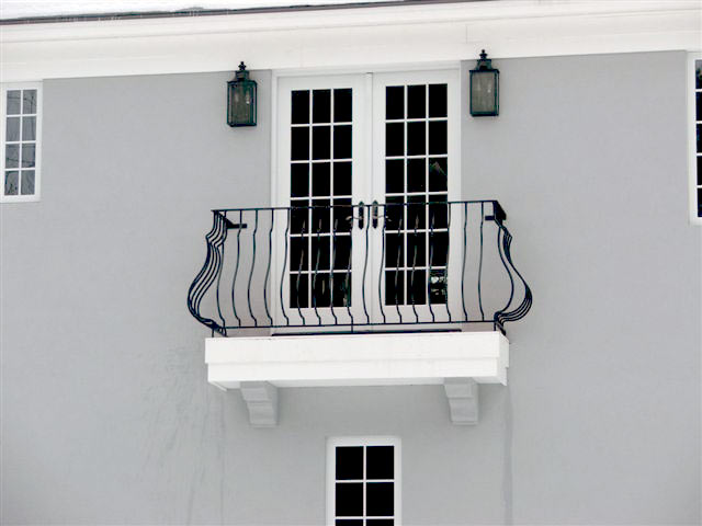 Oval Wrought Iron Balcony Railing Design - Railing Balcony Panels - Simple Style Rail - Made in Canada - Model # DRP983-Taimco