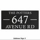 Address Signs | Metal Signs | Made in Canada - Model # MA571