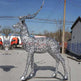 Life-Size Modern Stainless Steel Deer Sculpture Model # MSC1280