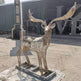 Modern Life-Size Deer Stainless Steel Sculpture Model # MSC1284
