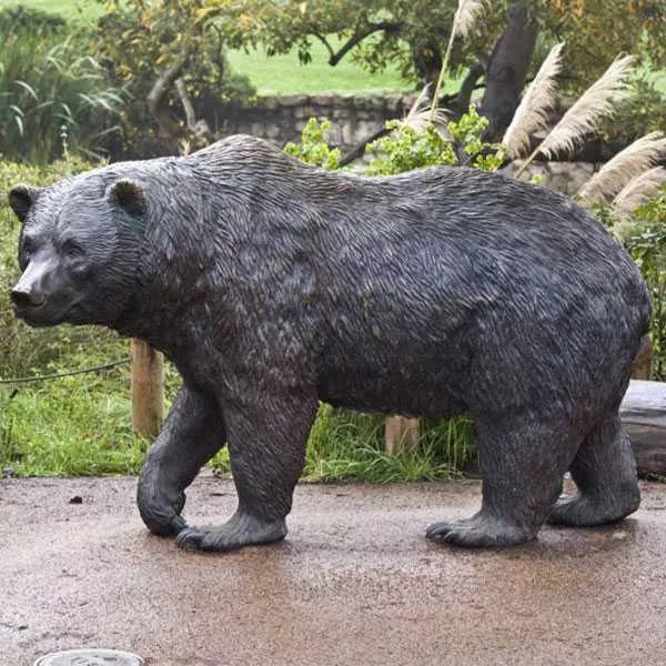 Life Size Bronze Bear Statue Outdoor Animal Antique Statue Model # MSC1287