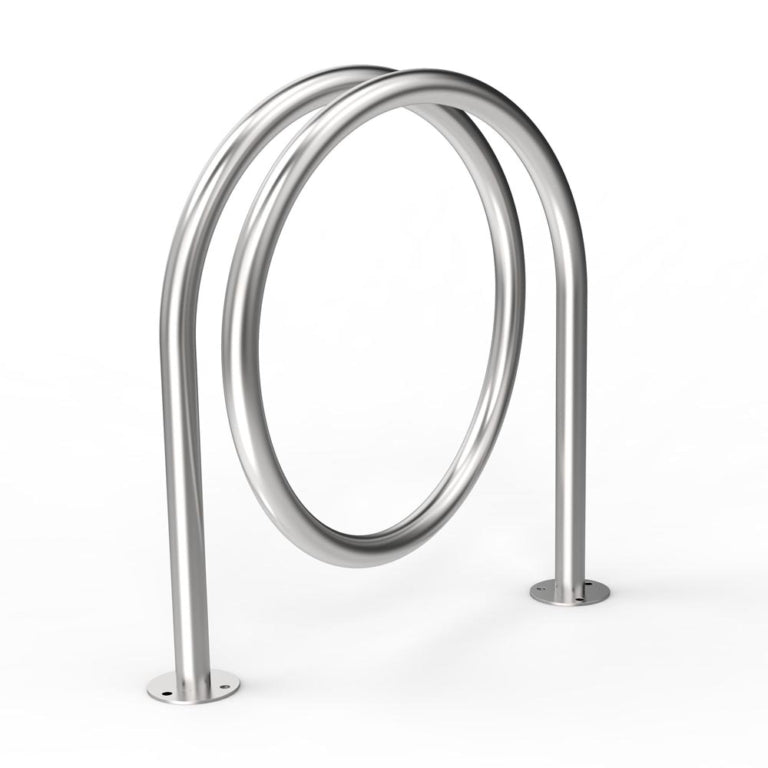 Loop to Loop Cycle Stand | O Ring Cycle Stand 2 Bike Capacity | Double Sided | Inground Mount | Model # BR2343