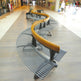 Curved Bench Formed From Rounded Steel Bars | Model COLL1693