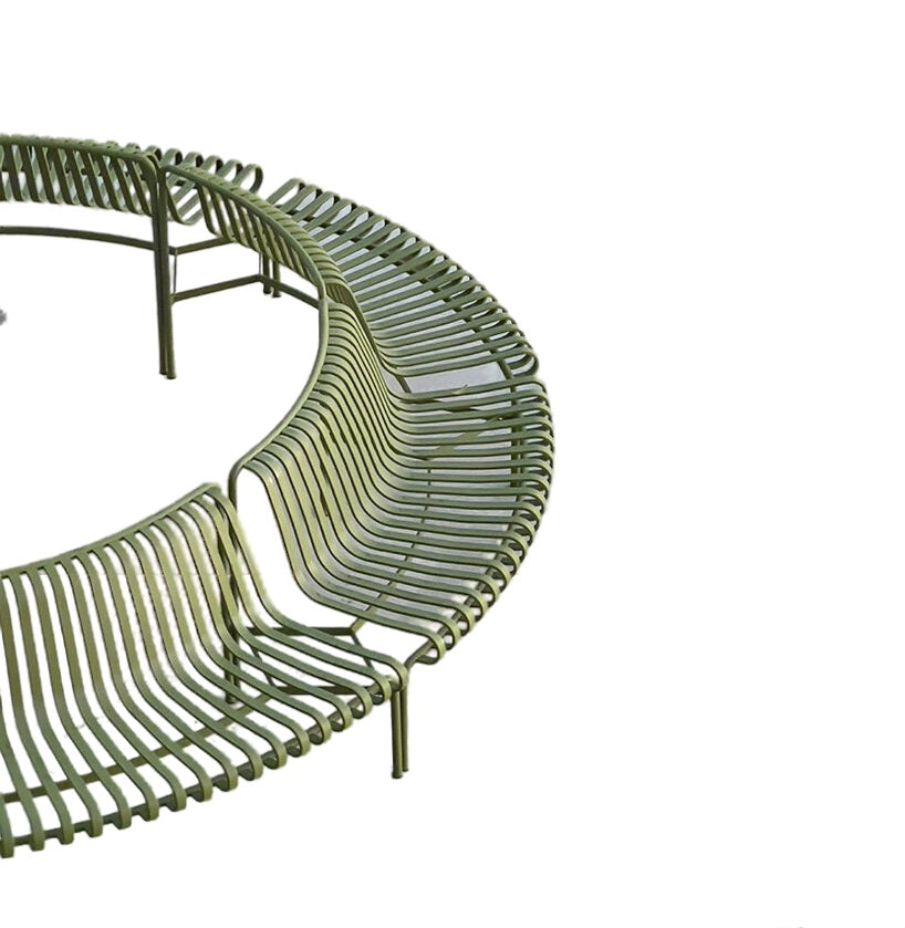 Palissade Modular Circular Outdoor Metal Bench | Model COLL1703