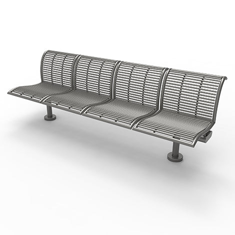 Metal Bench Without Arm Rests  | Model COLL1708