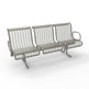 Metal Bench Without Arm Rests  | Model COLL1712