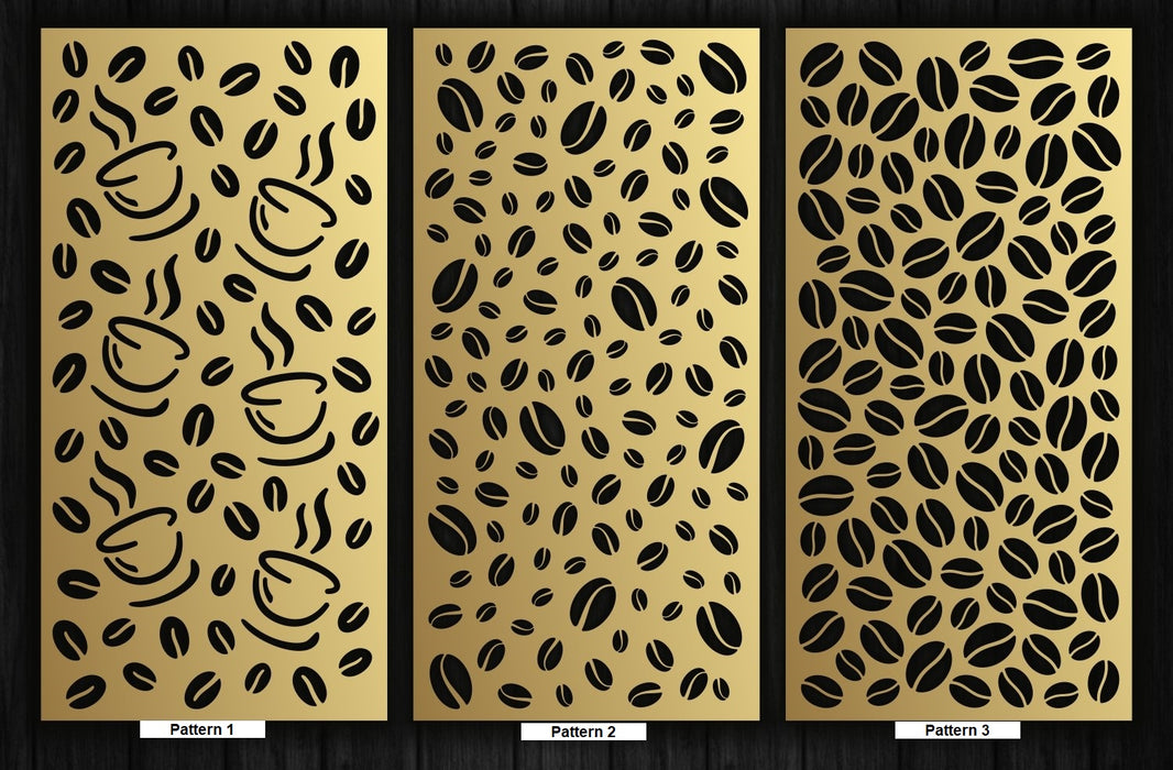 Coffee Mix Ornament Plasma Cut Fence Panels | 3 Different Patterns | Heavy Duty Metal Fence | Made in Canada | Model # FP942
