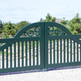 Friesentor Luxury North Sea Island of Sylt Style Main Driveway Gate | Modern Custom Fabrication Design | Made in Canada - Model # 073