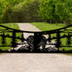 Laser Cut Forest Design Entry Gates | Custom Bear Print Metal Driveway Gate | Made In Canada – Model # 863