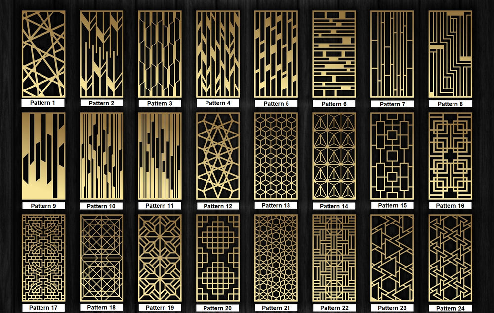 Metal Decorative Plasma Cut Fence Panels | 24 Different Patterns - Heavy Duty Metal Fence | Made in Canada | Model # FP938