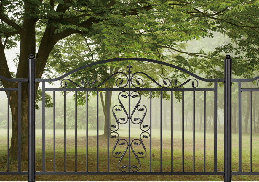 Ornamental Fence Panel - Wrought Iron Fence | Heavy Duty Metal Fence | Made in Canada – Model # FP911