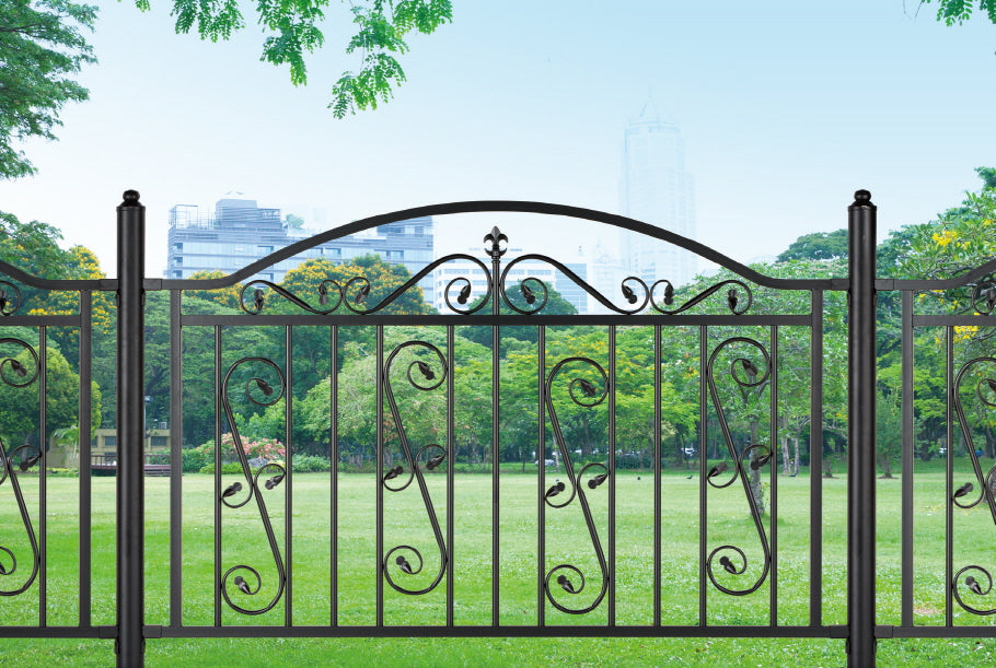 Ornamental Fence Panel - Wrought Iron Fence | Heavy Duty Metal Fence | Made in Canada – Model # FP915-Taimco