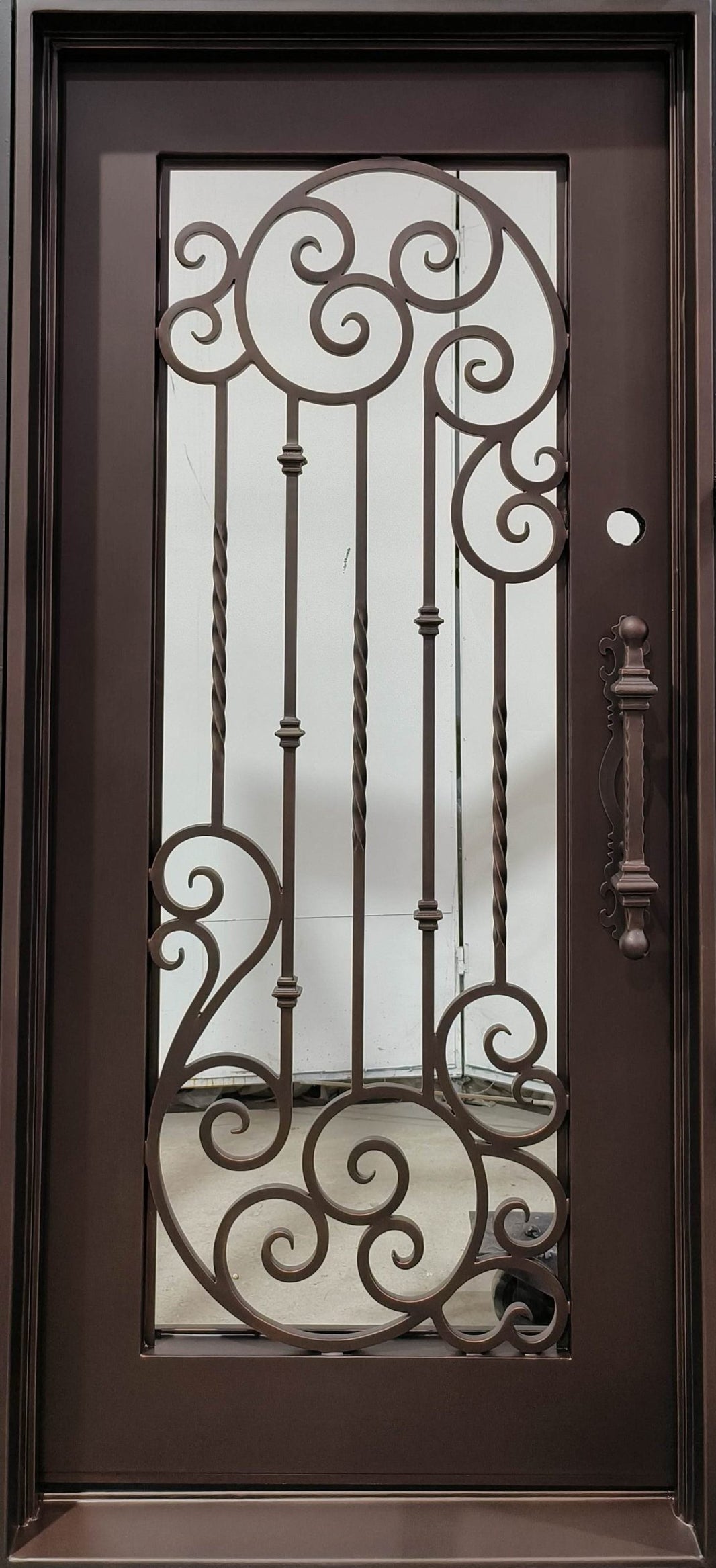 Classic Iron design Door | Square Top With kickplate | Model # IWD 925