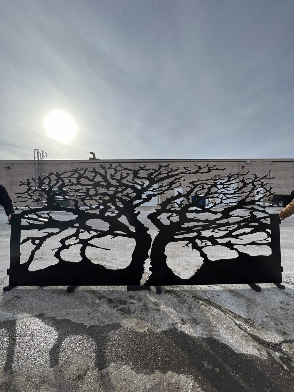 The World Tree | Steel Driveway Gate | Model # 089