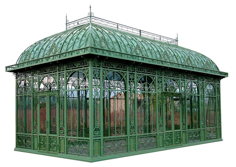 Large Iron Garden House Sunroom Double Glass | Model # SUNR4344
