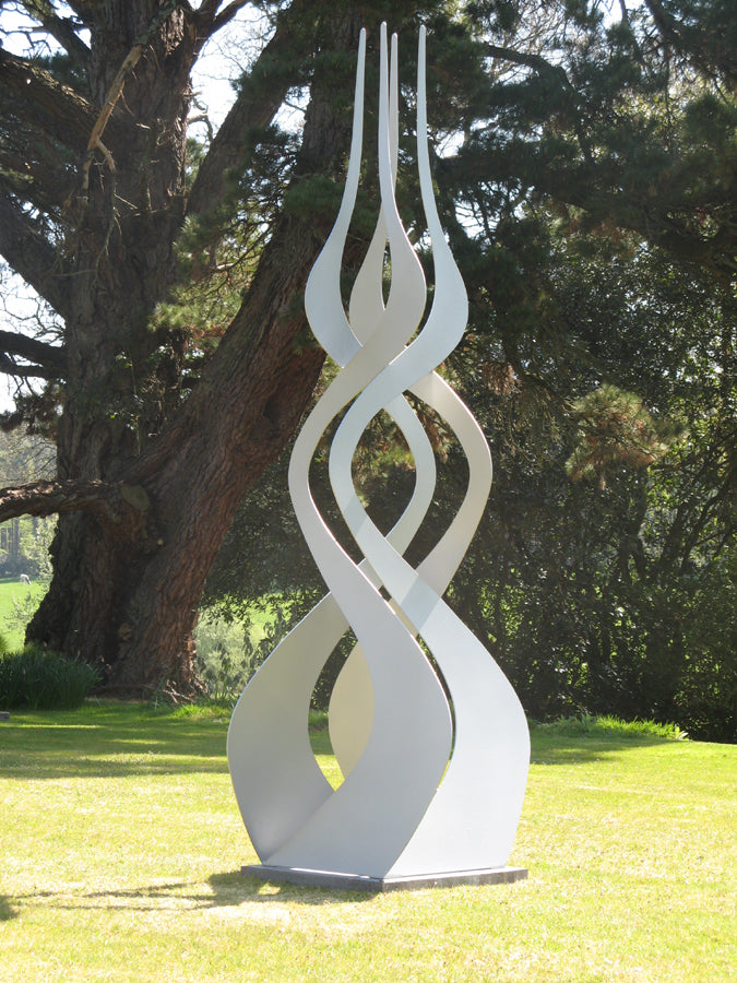 Elan abstract sculpture that explores line form and space- Metal Art Decorative Peace | Metal Art Accent - Model # MA1170