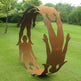 Human Circle Sculpture - Metal Art Decorative Peace | Metal Art Accent - Model # MA1172