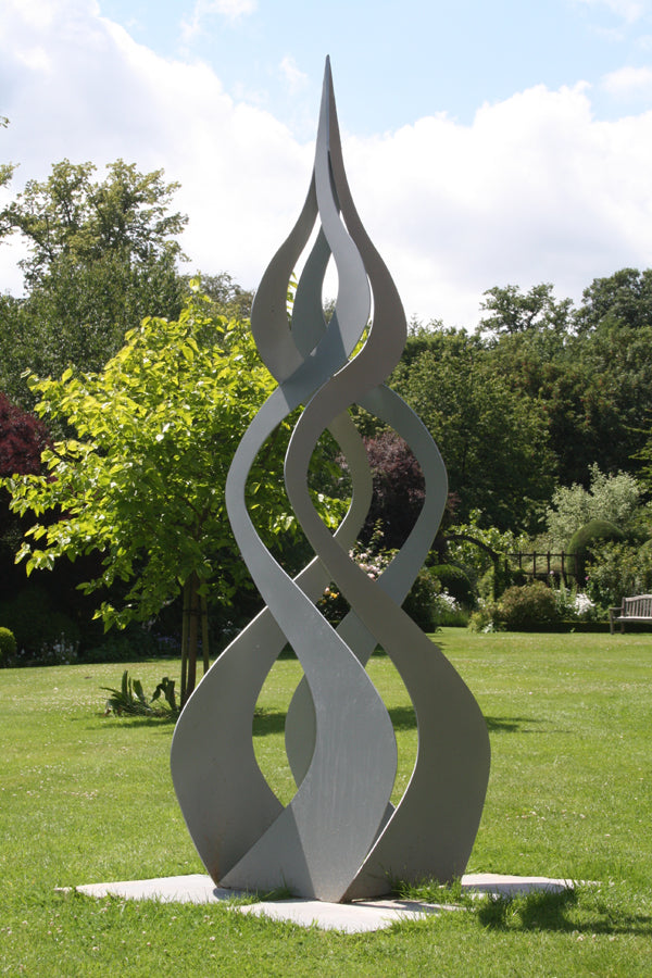 Elan abstract sculpture that explores line form and space- Metal Art Decorative Peace | Metal Art Accent - Model # MA1176