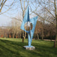Ether Azure Sculpture - Metal Art Decorative Peace | Metal Art Accent - Model # MA1183