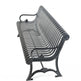 Metal Benches Aluminum Frame Casting & Steel Slat Seating | Model # MB184