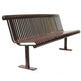 Metal Benches Frame Less | Steel Slat Seating | Model MB186