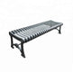 Metal Benches Aluminum Frame Casting & Steel Slat Seating | Without Back & Arms | Model MB189-BL