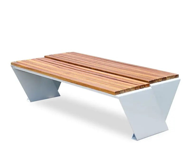 V Shaped top wooden bench  Modern Design  | Without Back & Arms | Model MB190-BL
