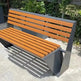 Metal Benches Galvanized Steel Frame & Wood Seating | Model MB197