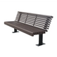 Wood Bench with Steel Tube legs and Feet | Model MB207