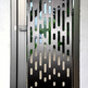 Laser Cut Artistic Illusion Vertical Line Design Metal Garden Gate| Modern Fabrication Iron Pool Gate | Made in Canada – Model # 751