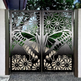 Stunning Laser Cut Artistic Butterfly Design Iron Garden Gate| Modern Fabrication Metal Pool Gate | Made in Canada – Model # 766