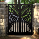 Beautiful Laser Cut Artistic Design Wrought Iron Garden Gate| Modern Fabrication Metal Back Yard Gate | Made in Canada – Model # 769