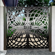 Laser Cut Artistic Doodle Design Iron Yard Gate |Modern Fabrication Metal Garden Gate | Made in Canada – Model # 772