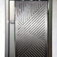 Laser Cut Artistic Linear Zig Zag Design Metal Gate| Custom Fabrication Metal Pool Gate| Made in Canada – Model # 832
