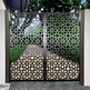 Laser Cut Artistic Flower Design Metal Garden Gate| Modern Fabrication Metal Yard Gate| Made in Canada – Model # 835