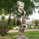 Contemporary Hotel Garden Outdoor Metal Saxophone Musician Sculpture Model # MSC1316
