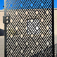 Laser Cut Artistic Criss Cross Design Metal Back Yard Gate| Modern Fabrication Metal Pool Gate | Made in Canada – Model # 721