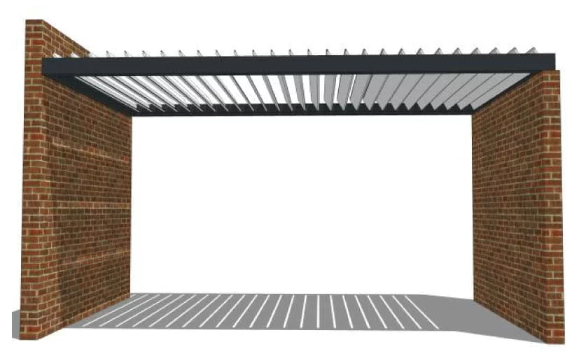 Motor Only Roof Louver Pergola 20' x 20' | Model # OR105