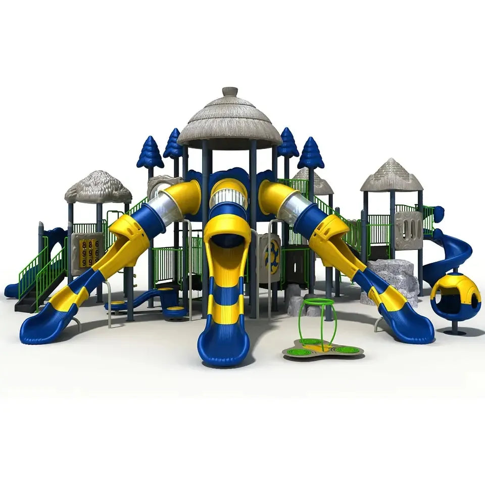 Tree House Children Outdoor Playground Equipment and Slides | Model # PG43372