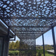 Metal Laser Cut Intricate Mosaic Design Roof Panel |Custom Fabrication Metal Pergola and Gazoby Space Shade | Made in Canada – Model # PP587