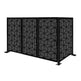 Sophisticated Laser Cut Diamond Design Metal Privacy Screen | Modern Fabrication Metal Accent Art Privacy Panel | Made in Canada – Model # PP606-Taimco